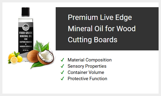 Premium Live Edge Mineral Oil for Wood Cutting Boards