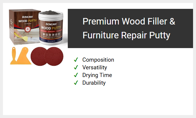 Premium Wood Filler & Furniture Repair Putty