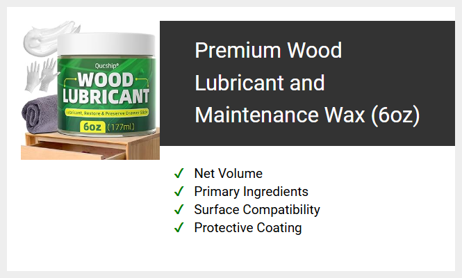 Premium Wood Lubricant and Maintenance Wax (6oz)