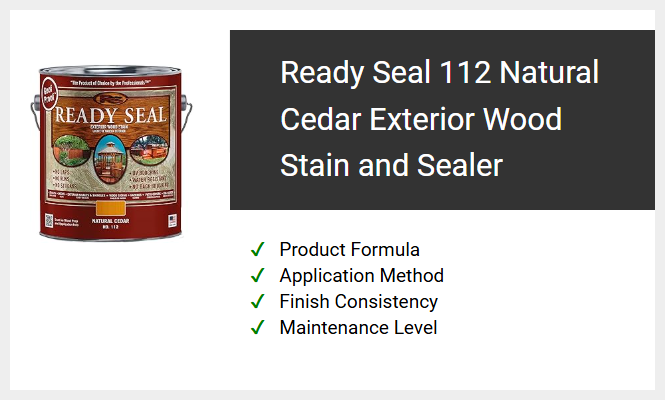 Ready Seal 112 Natural Cedar Exterior Wood Stain and Sealer