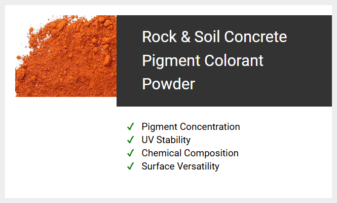 Rock & Soil Concrete Pigment Colorant Powder