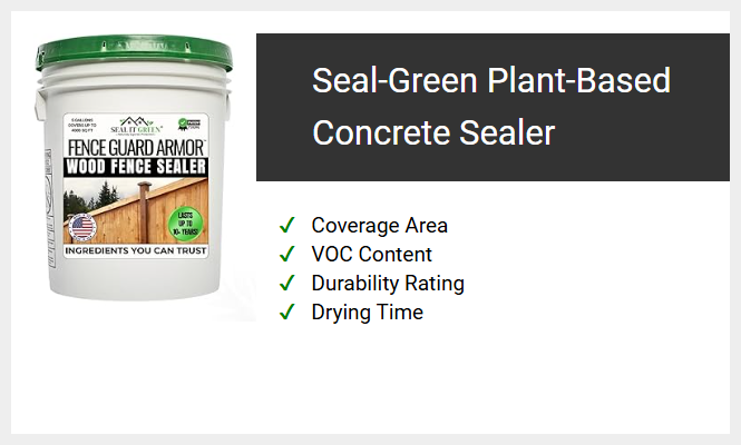 Seal-Green Plant-Based Concrete Sealer