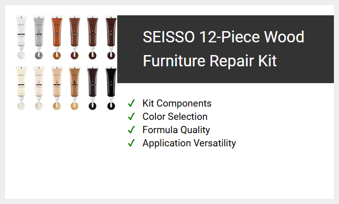 SEISSO 12-Piece Wood Furniture Repair Kit