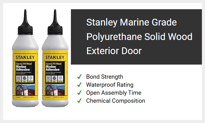 Stanley Marine Grade Polyurethane Solid Wood Exterior Door