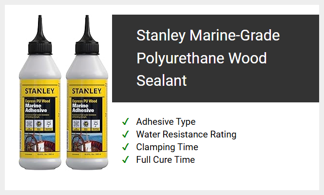 Stanley Marine-Grade Polyurethane Wood Sealant