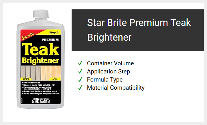 Star Brite Premium Teak Brightener