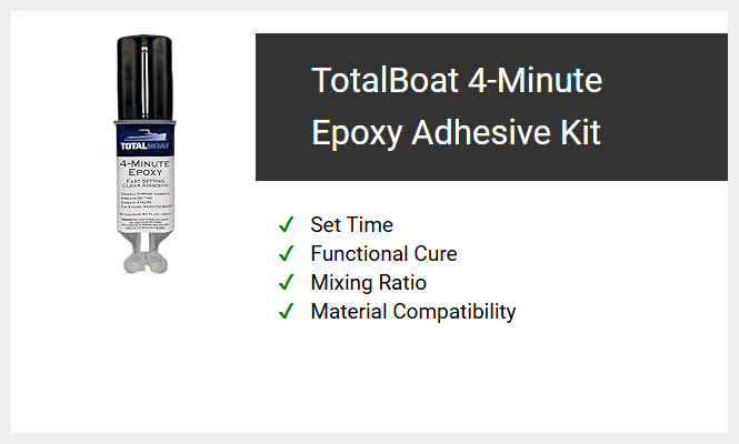 TotalBoat 4-Minute Epoxy Adhesive Kit