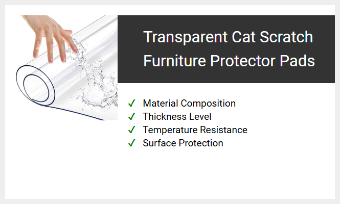 Transparent Cat Scratch Furniture Protector Pads