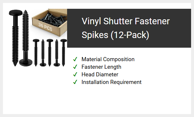 Vinyl Shutter Fastener Spikes (12-Pack)