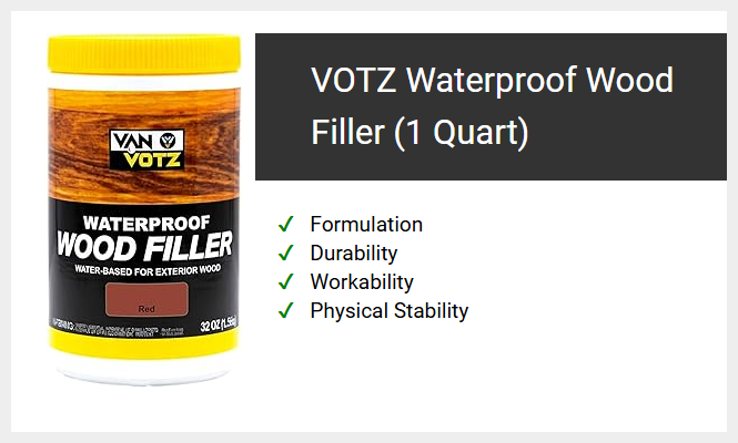 VOTZ Waterproof Wood Filler (1 Quart)