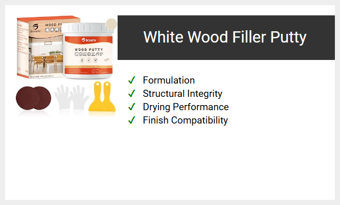 White Wood Filler Putty