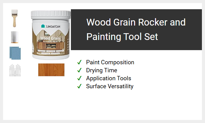 Wood Grain Rocker and Painting Tool Set
