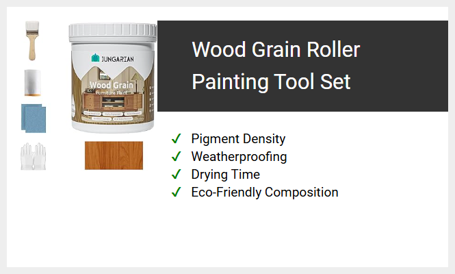 Wood Grain Roller Painting Tool Set
