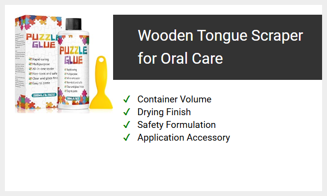 Wooden Tongue Scraper for Oral Care