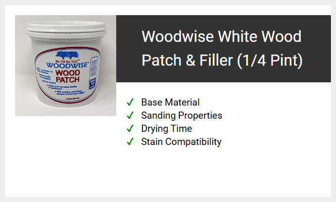 Woodwise White Wood Patch & Filler (1/4 Pint)