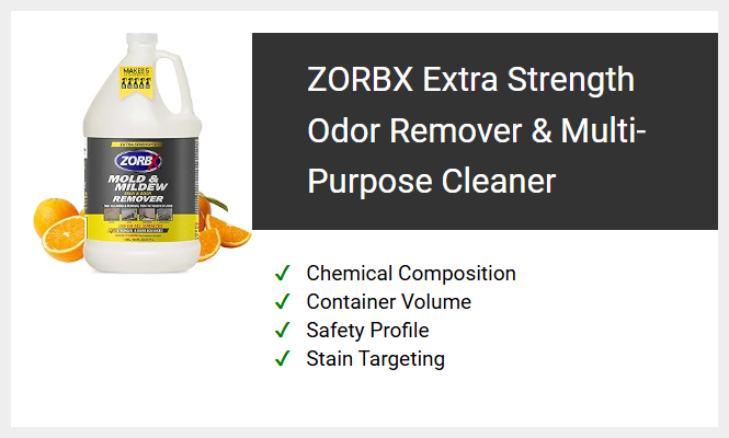 ZORBX Extra Strength Odor Remover & Multi-Purpose Cleaner