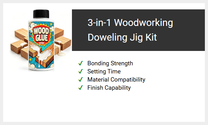 3-in-1 Woodworking Doweling Jig Kit