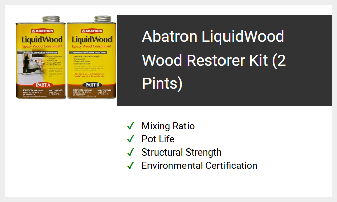 Abatron LiquidWood Wood Restorer Kit (2 Pints)