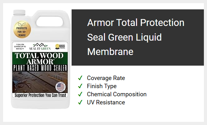 Armor Total Protection Seal Green Liquid Membrane