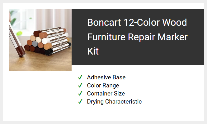 Boncart 12-Color Wood Furniture Repair Marker Kit