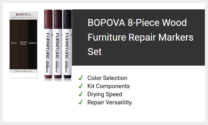 BOPOVA 8-Piece Wood Furniture Repair Markers Set