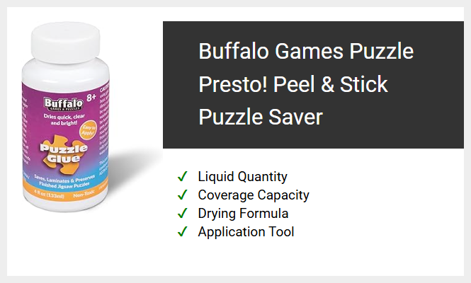 Buffalo Games Puzzle Presto! Peel & Stick Puzzle Saver