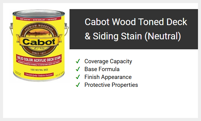 Cabot Wood Toned Deck & Siding Stain (Neutral)