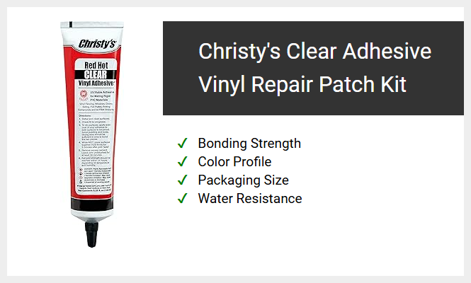 Christy's Clear Adhesive Vinyl Repair Patch Kit