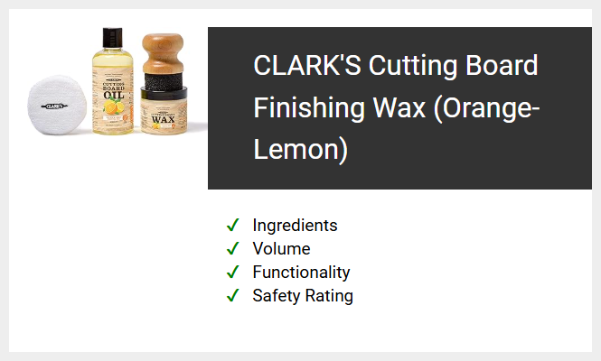 CLARK'S Cutting Board Finishing Wax (Orange-Lemon)