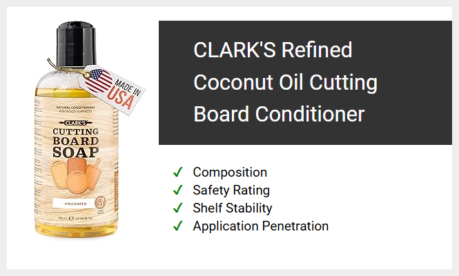 CLARK'S Refined Coconut Oil Cutting Board Conditioner