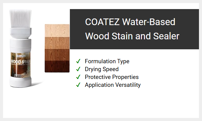 COATEZ Water-Based Wood Stain and Sealer