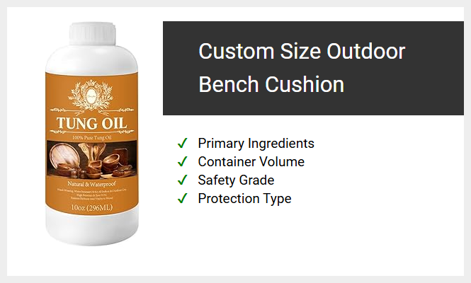 Custom Size Outdoor Bench Cushion