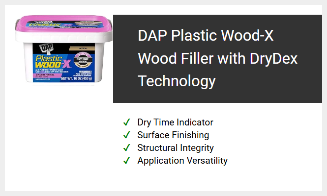 DAP Plastic Wood-X Wood Filler with DryDex Technology
