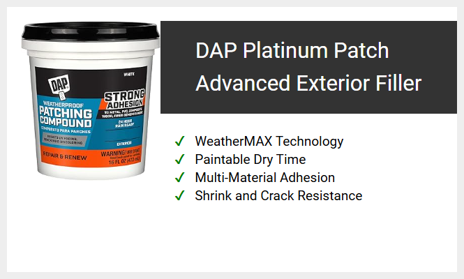 DAP Platinum Patch Advanced Exterior Filler