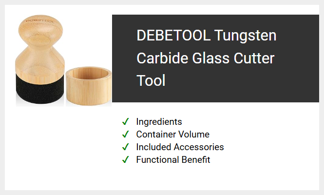 DEBETOOL Tungsten Carbide Glass Cutter Tool