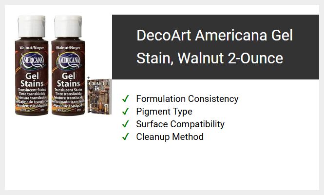 DecoArt Americana Gel Stain, Walnut 2-Ounce