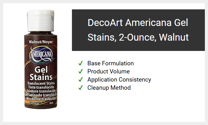 DecoArt Americana Gel Stains, 2-Ounce, Walnut