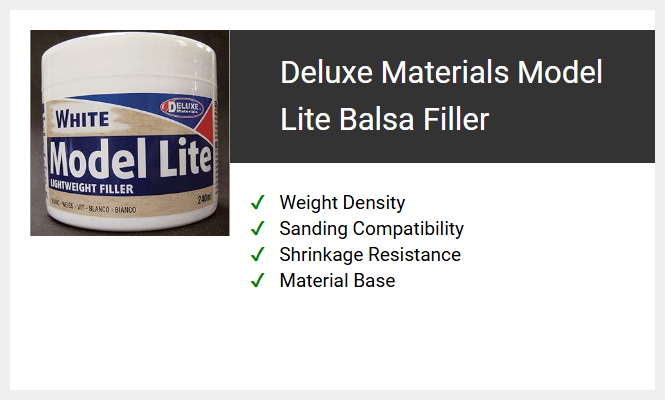 Deluxe Materials Model Lite Balsa Filler