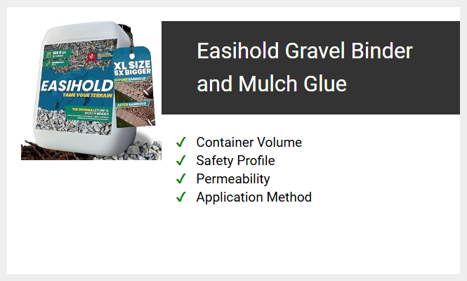 Easihold Gravel Binder and Mulch Glue