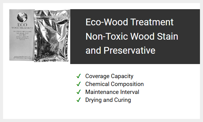 Eco-Wood Treatment Non-Toxic Wood Stain and Preservative