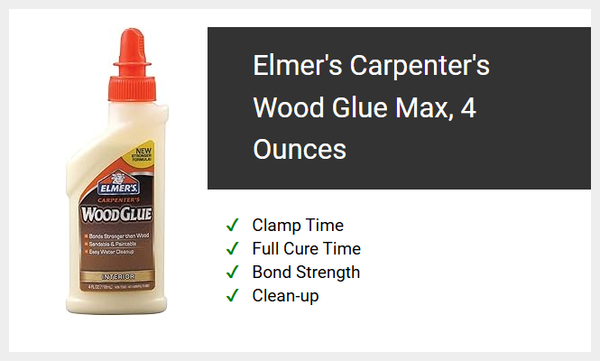 Elmer's Carpenter's Wood Glue Max, 4 Ounces