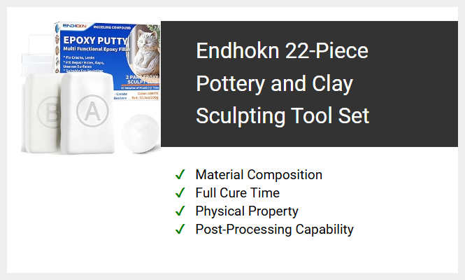Endhokn 22-Piece Pottery and Clay Sculpting Tool Set