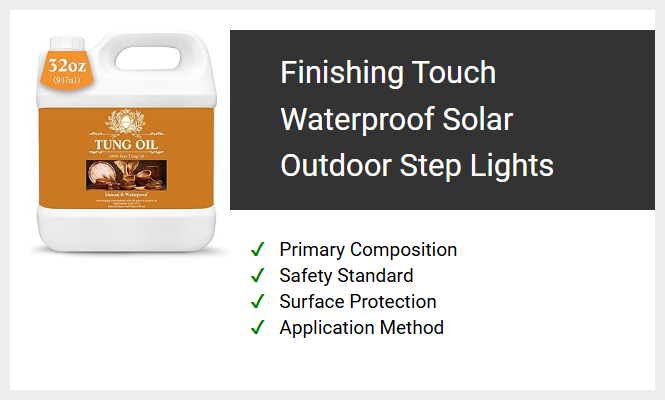 Finishing Touch Waterproof Solar Outdoor Step Lights
