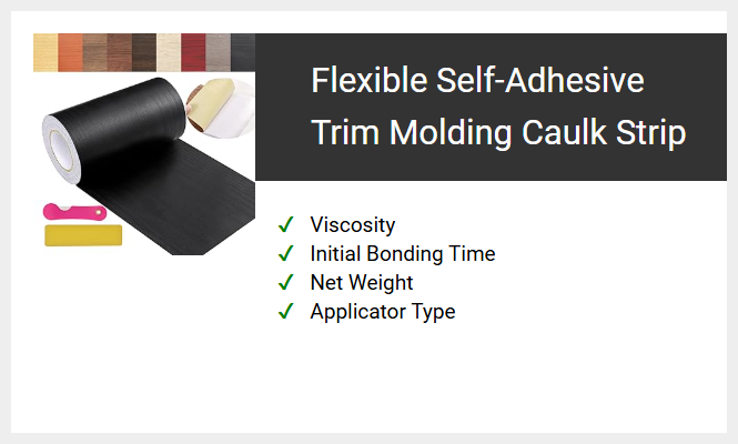 Flexible Self-Adhesive Trim Molding Caulk Strip