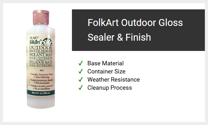 FolkArt Outdoor Gloss Sealer & Finish