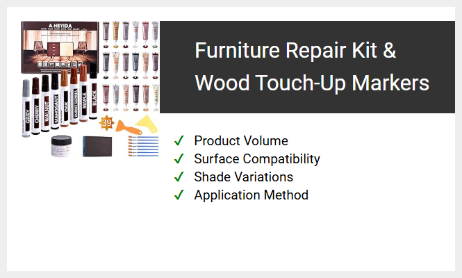 Furniture Repair Kit & Wood Touch-Up Markers