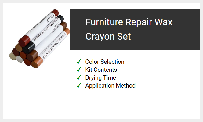 Furniture Repair Wax Crayon Set
