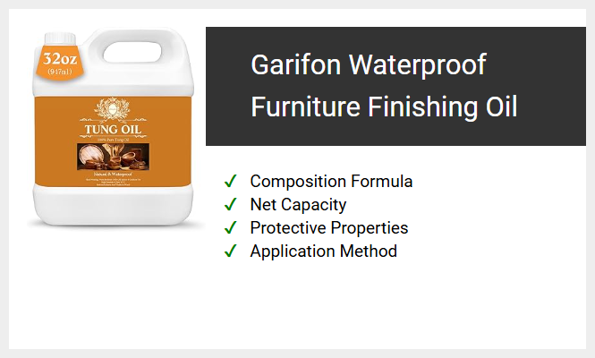 Garifon Waterproof Furniture Finishing Oil
