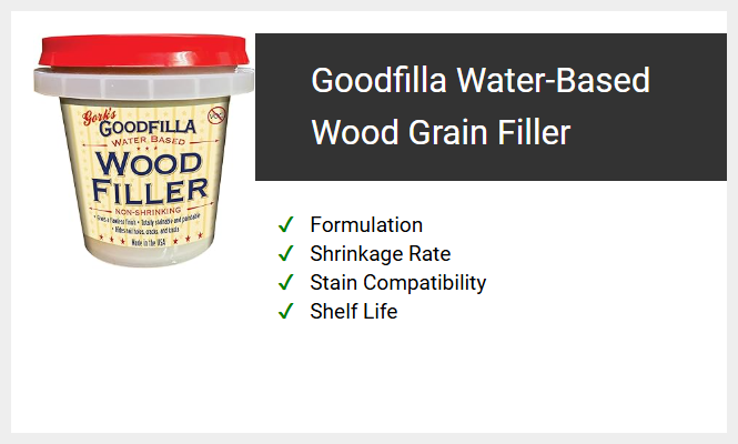 Goodfilla Water-Based Wood Grain Filler