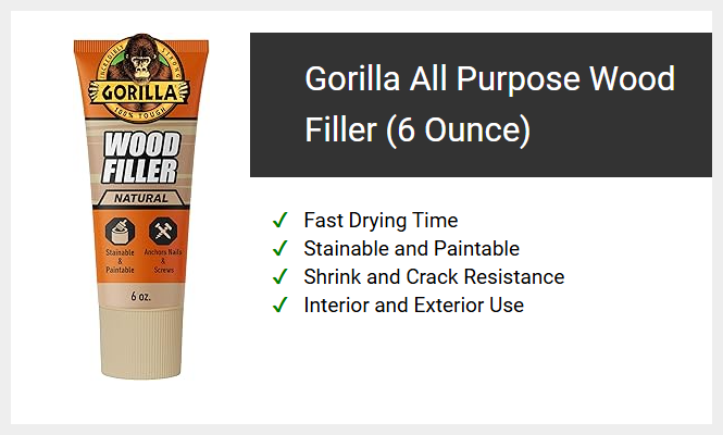 Gorilla All Purpose Wood Filler (6 Ounce)